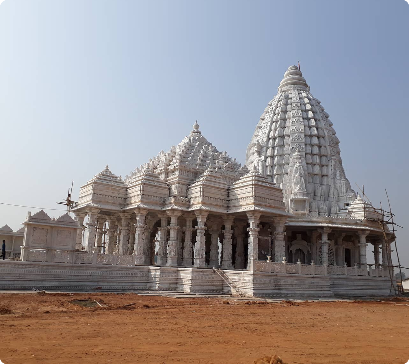 Big Dharamshala In Palitana | Terra Texture | Trace Marketing | Premium Design Exterior Wall Texture Company in Ahmedabad, Gujarat